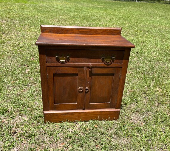 Antique dry cheap sink hutch