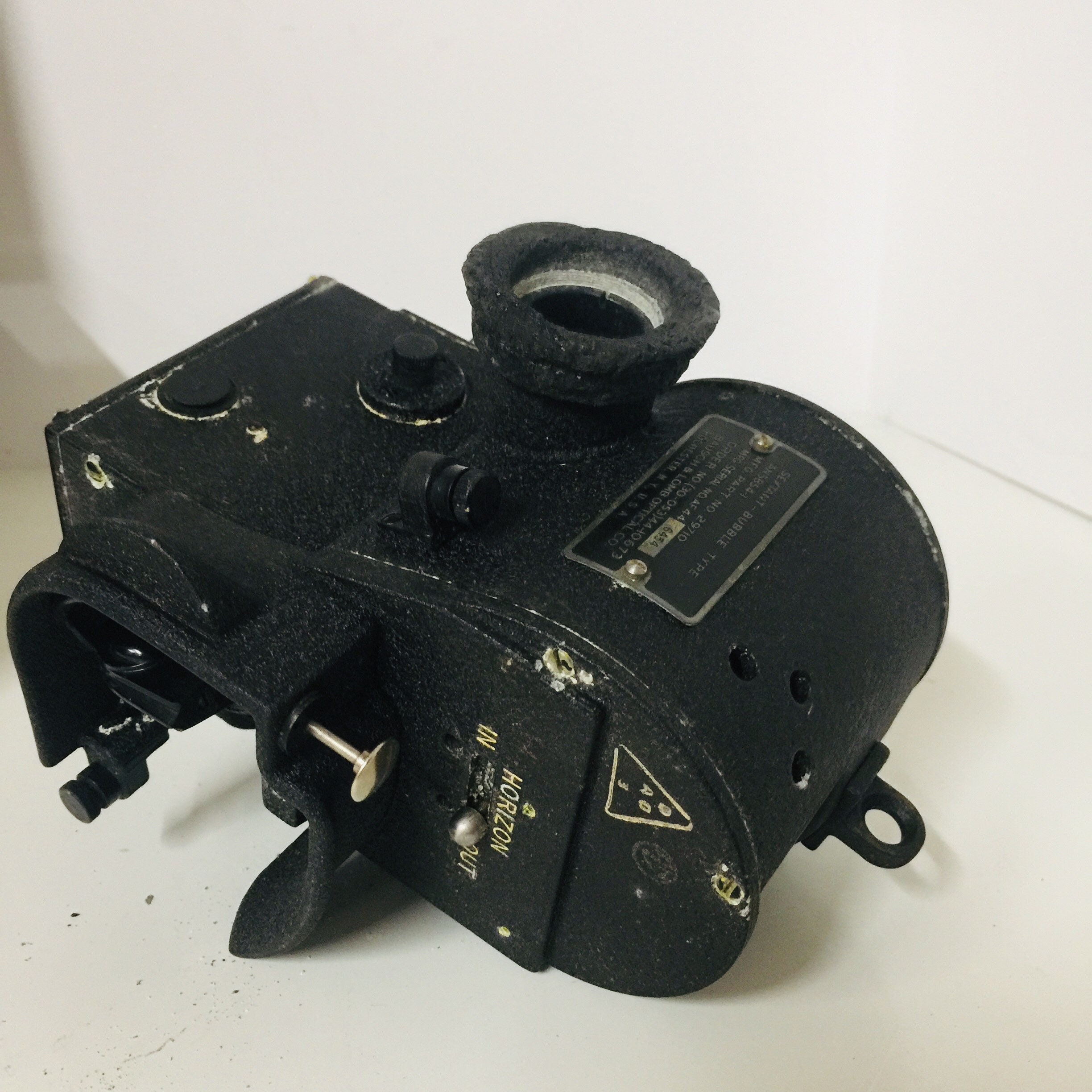 Vintage Bubble Sextant, World War 2 Sextant, Bausch & Lomb Optical Co, Aircraft Sextant, compass, military memorabilia, collectible tool