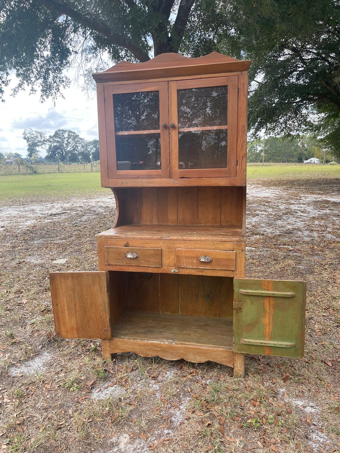 Vintage China Hutch Kitchen Cabinet Dining Room Furniture - Etsy