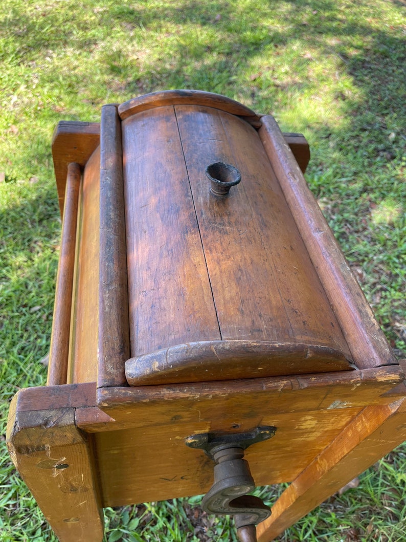 Antique Wood Butter Churn Blanchard Churn Farmhouse Decor Etsy