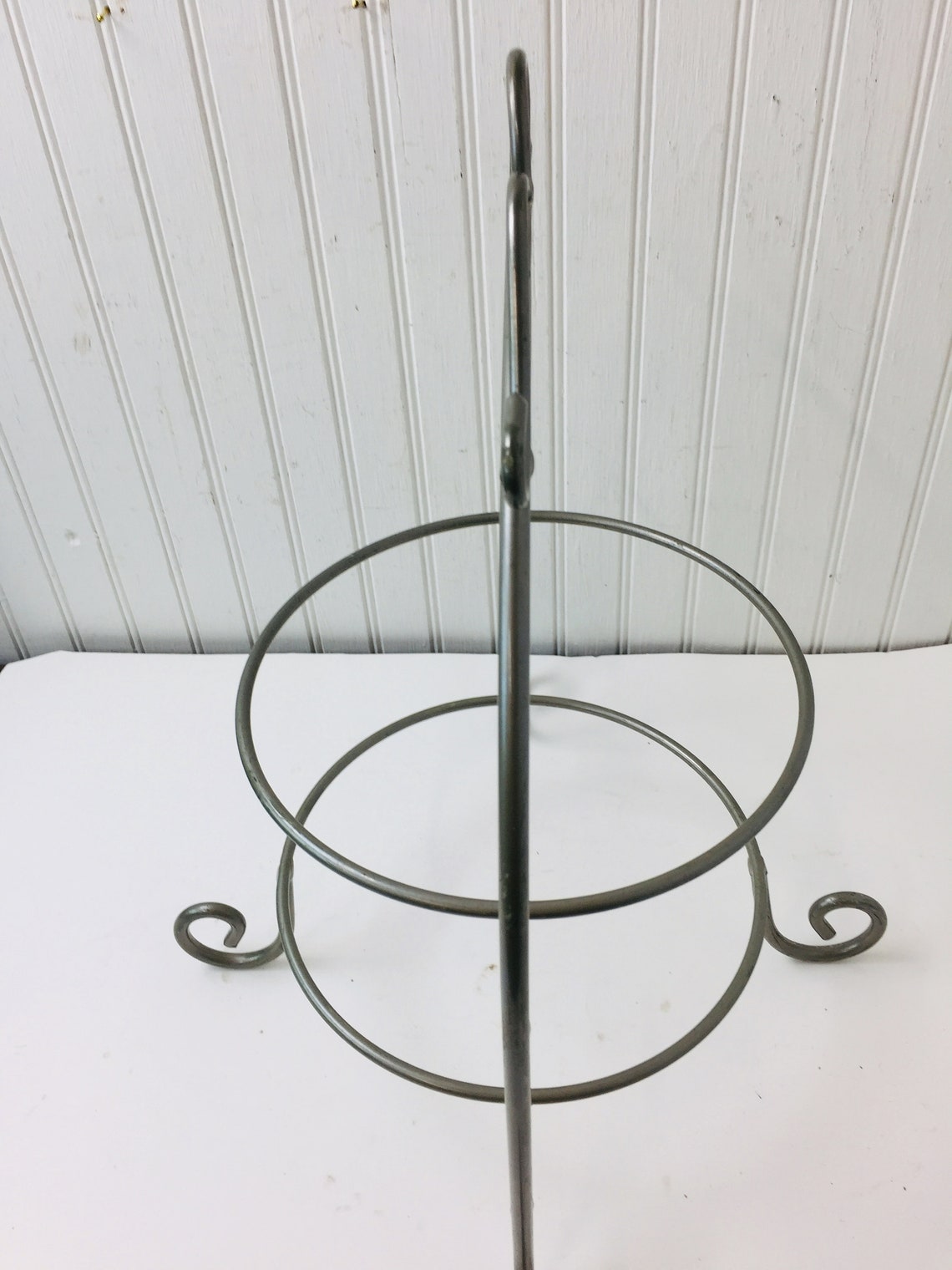 Vintage Plate/pie Rack Plate Holder Metal Rack Bakery Etsy