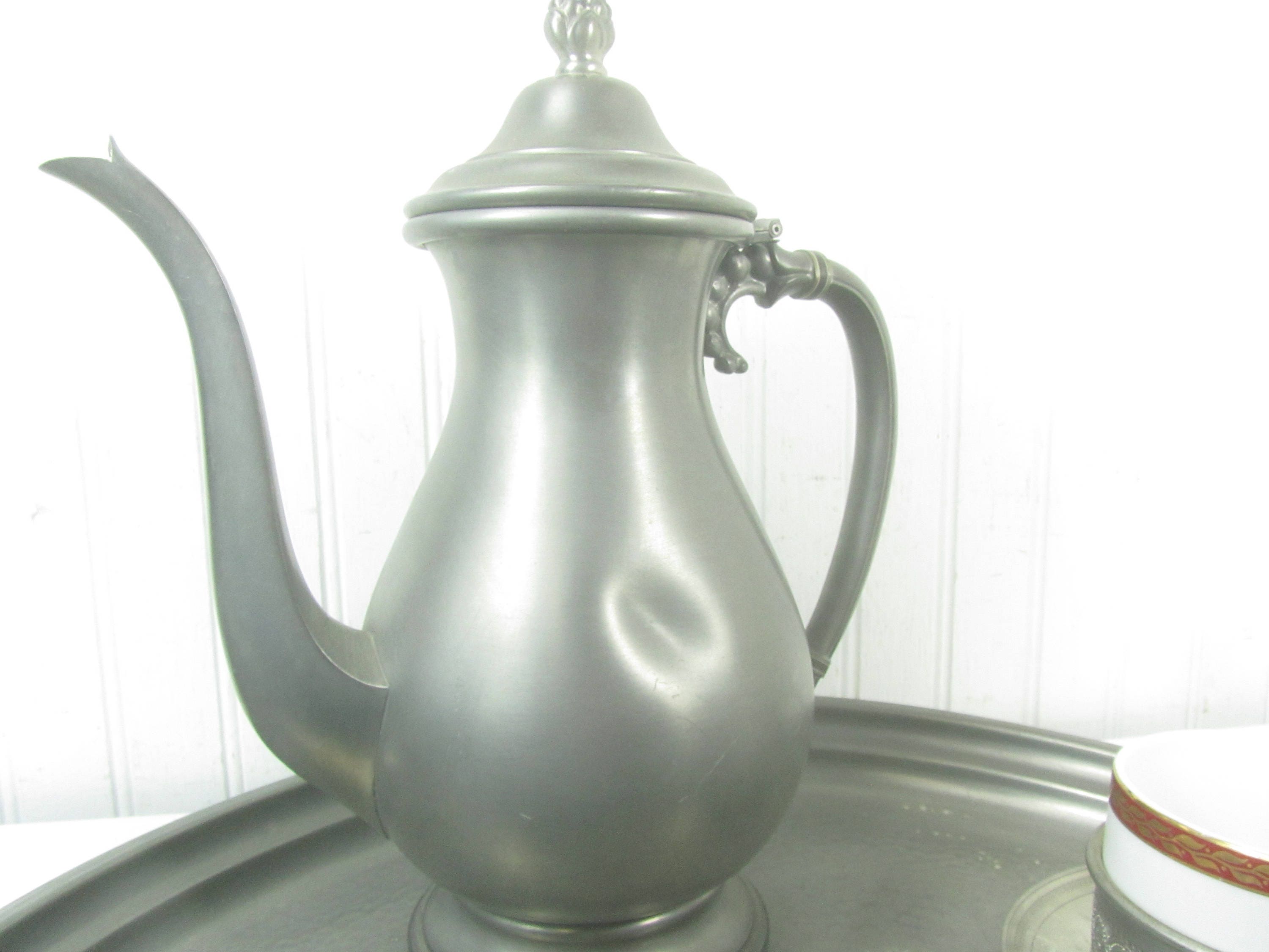 Antique Pewter Tea Set Vintage Tea Set Kronester Bavaria Etsy