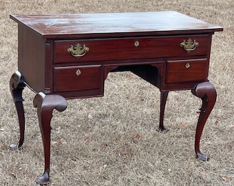 Antique Queen Anne Chippendale Desk, home office desk, Traditional Furniture, Writing Desk,