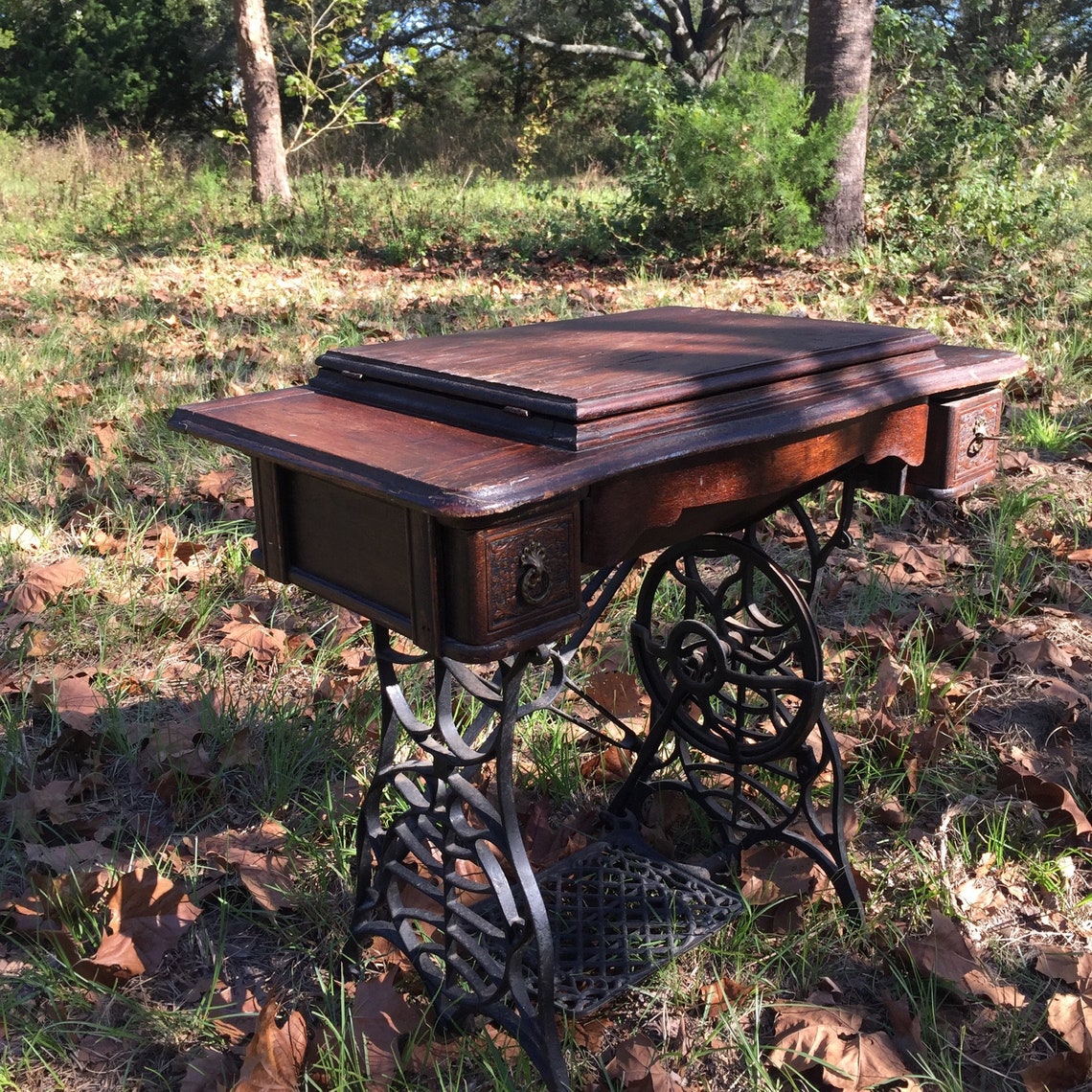 Antique Treadle Minnesota Model S Sewing Machine Black and Etsy