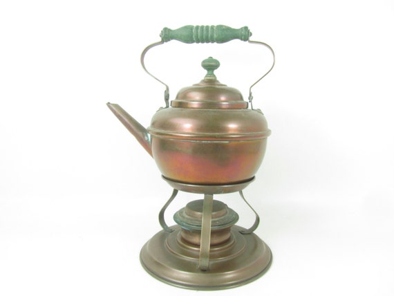 Tetera de cobre hervidor de cobre cafetera tetera antigua | Etsy México