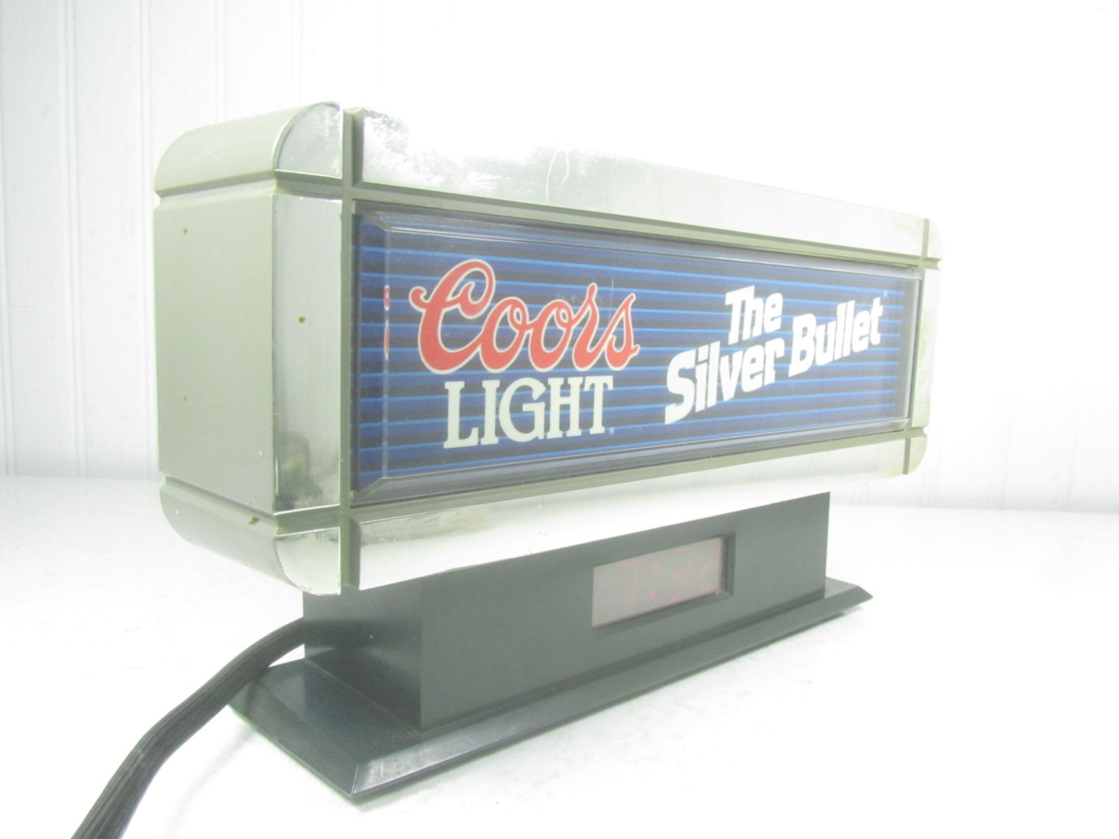 Vintage Coors Light Cash Register Sign and Clock Man Cave Etsy