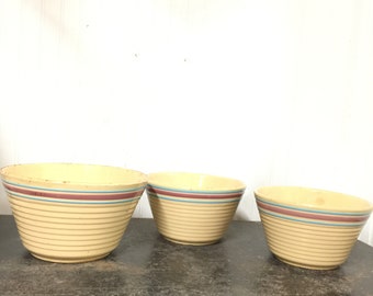 vintage bowl, mixing bowl, farmhouse kitchen, pottery, batter bowl, fixer upper, Watts bowls, crock, stoneware, pottery, pink, ,