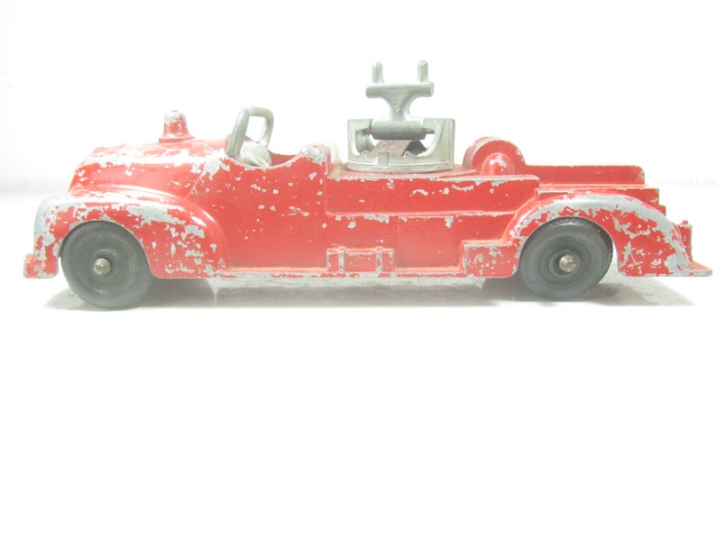 Lancaster Pa Red Colored Toy Truck HUBLEY METAL Toy Fire Truck Made In USA Vintage Toy Truck Hubley Kiddie Toy