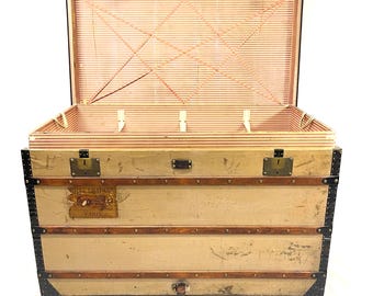 Antique Louis Vuitton Trunk, Steamer Trunk, Chest, Storage Box