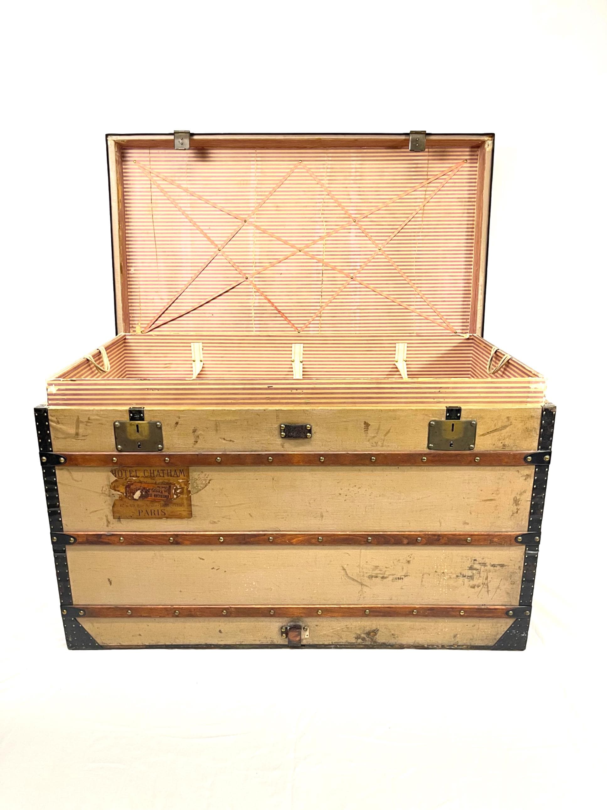 Antique Louis Vuitton Trunk, Steamer Trunk, Chest, Storage Box 