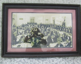 Photograph, Antique Photograph, Attorney, Lawyer, Bar Association, Framed Picture, Black & White,