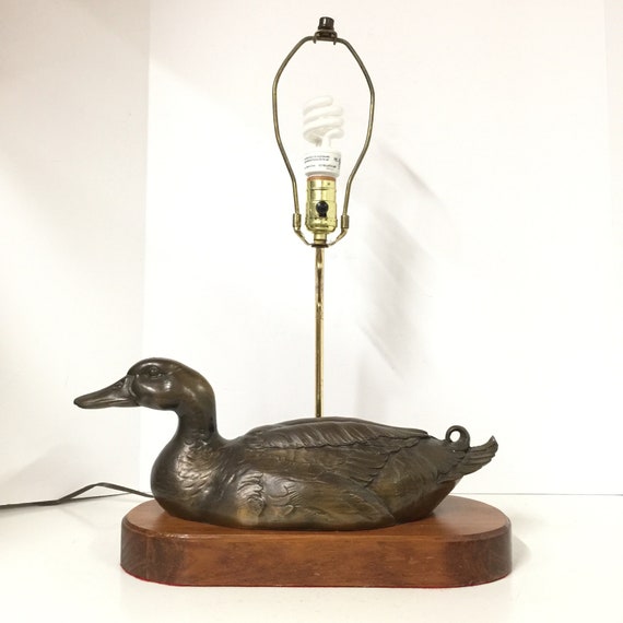 Vintage Duck Lamp Metal Duck Lamp Table Lamp Vintage Lamp