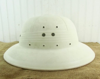 Vintage Pith Helmet, Safari Hat, Mens Hat, Hat, 1950s Fashion, Sun Hat, Photo Prop, Movie Prop, Hard Hat
