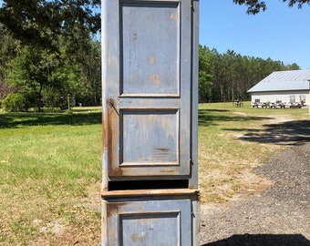 Antique Cabinet, rustic wall cabinet, cupboard, Farmhouse Cabinet, Rustc corner Cabinet, Furniture, Antique pantry, storage, chimney cabinet