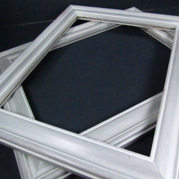 Wood Picture Frames Gray Painted - Etsy