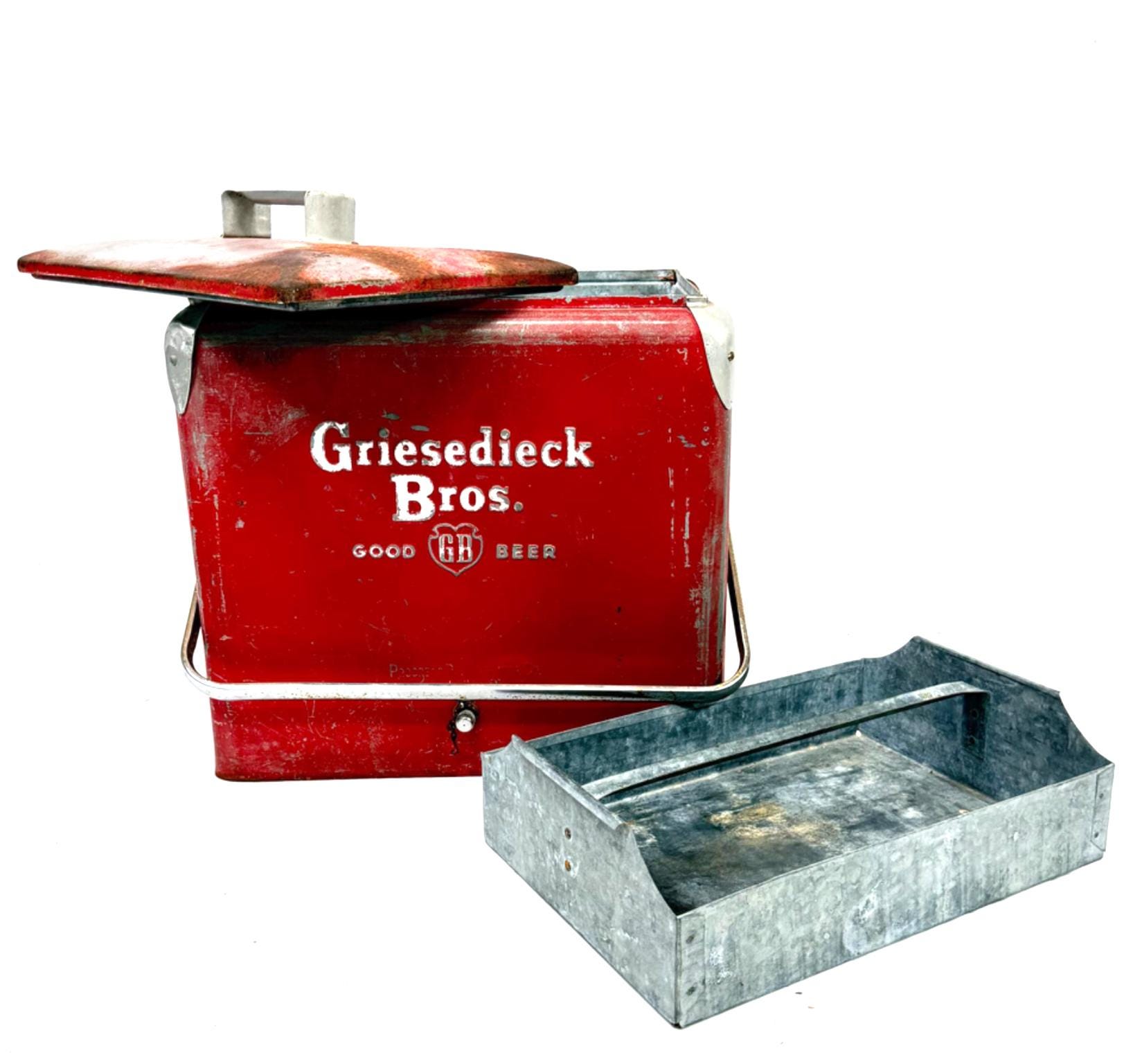 Griesedieck Bros Beer Cooler, Vintage Cooler, Beer Brewery Decor