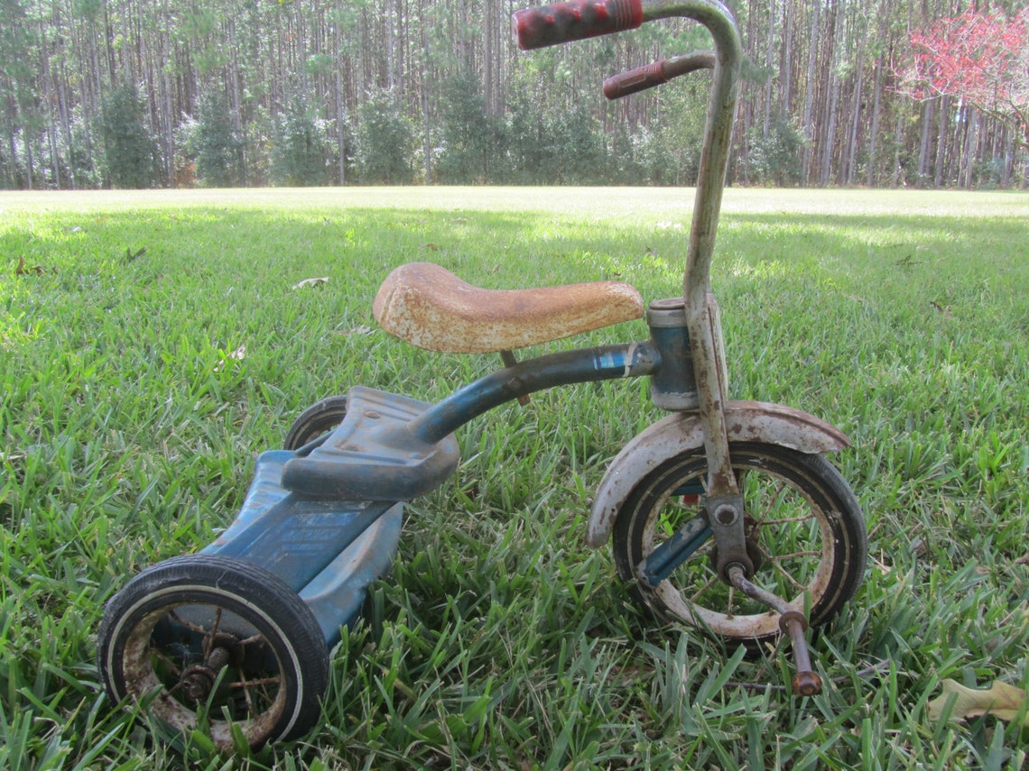Vintage Tricycle Photo Prop Metal Trike 1960s Ape Hanger Etsy