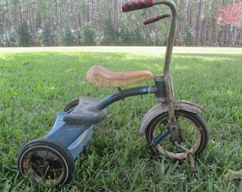 Vintage Tricycle Photo Prop Metal Trike 1960s Ape Hanger