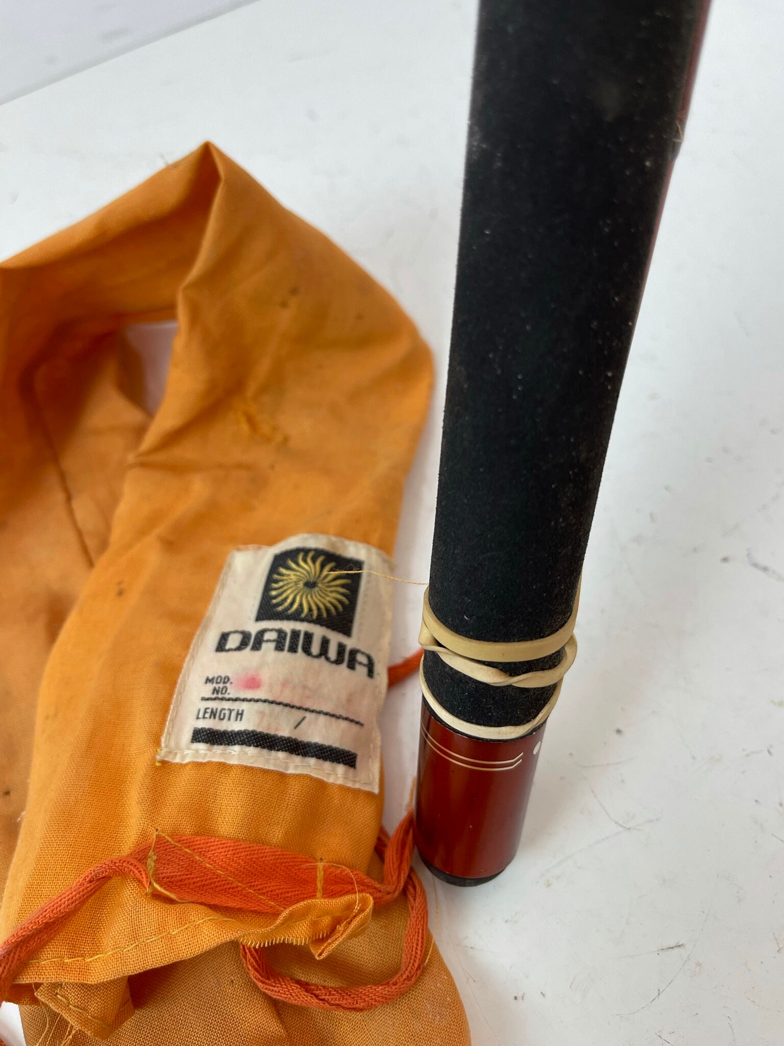 ダイワ（DAIW A） Vintage Daiwa Diamond Fishing Rod, Hard Case Fishing Rod Holder
