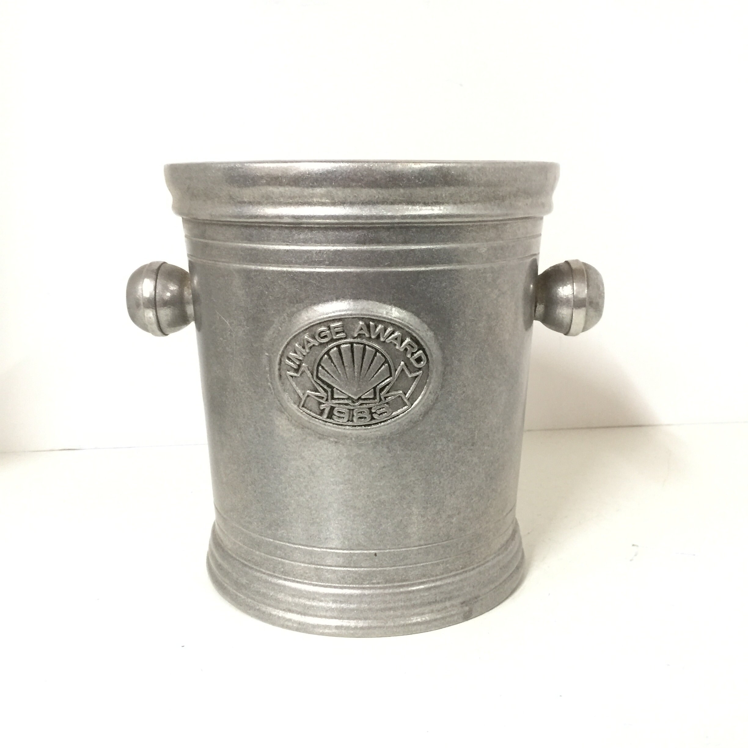 Vintage ice bucket pewter wine chiller barware mid century Etsy