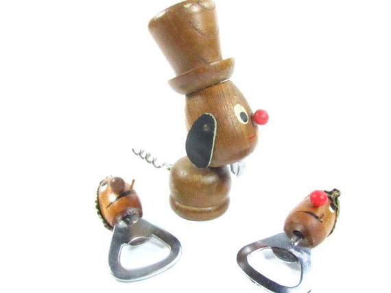 Mad Men, Bar Set, Vintage Bar, Liquor, Gift, Barware, Corkscrew, Bottle Opener, Can Opener