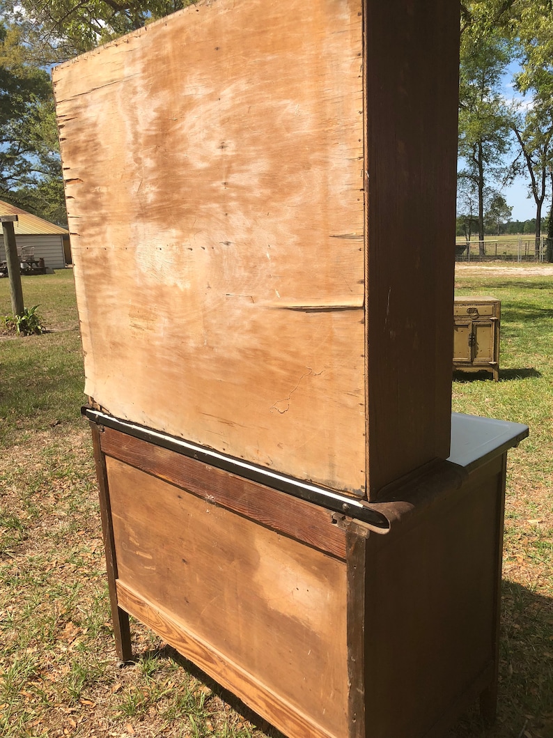 Antique Vintage Hoosier Cabinet Kitchen W Flour Bin