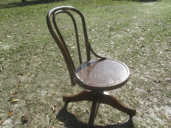 Vintage Bentwood Office Chair Rolling Chair Desk Chair Etsy