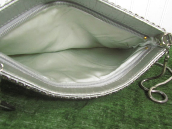 Vintage Silver Mesh purse, purse, bag, formal pur… - image 3