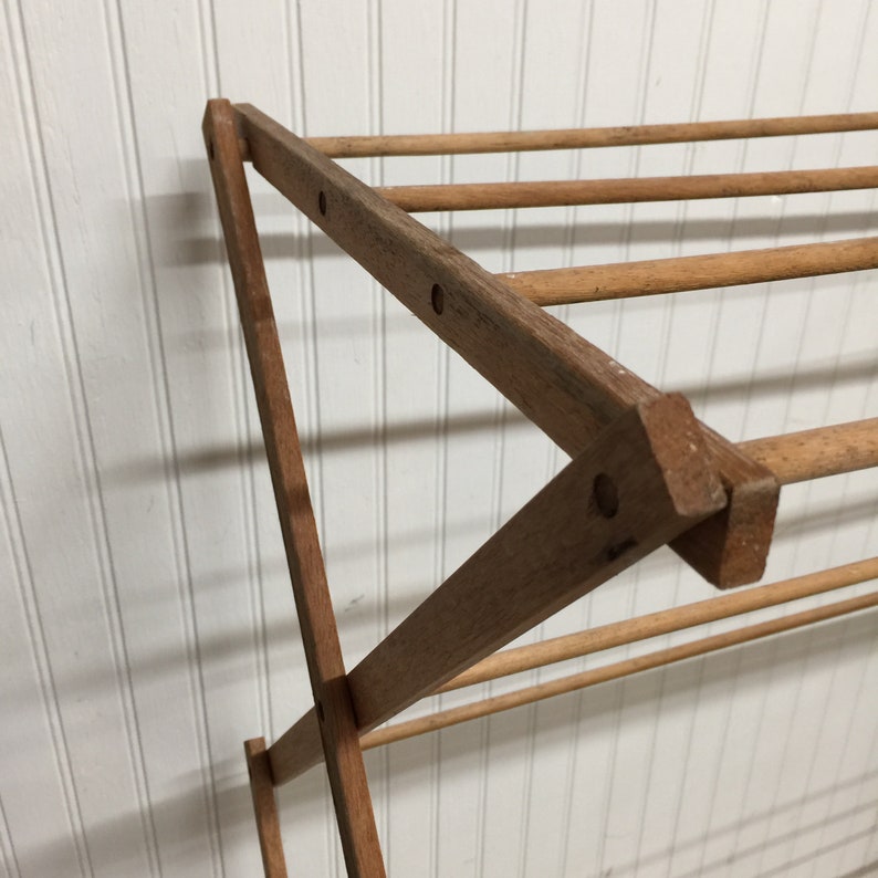 Vintage Drying Rack Wood Dryer Primitive Decor Antique Etsy