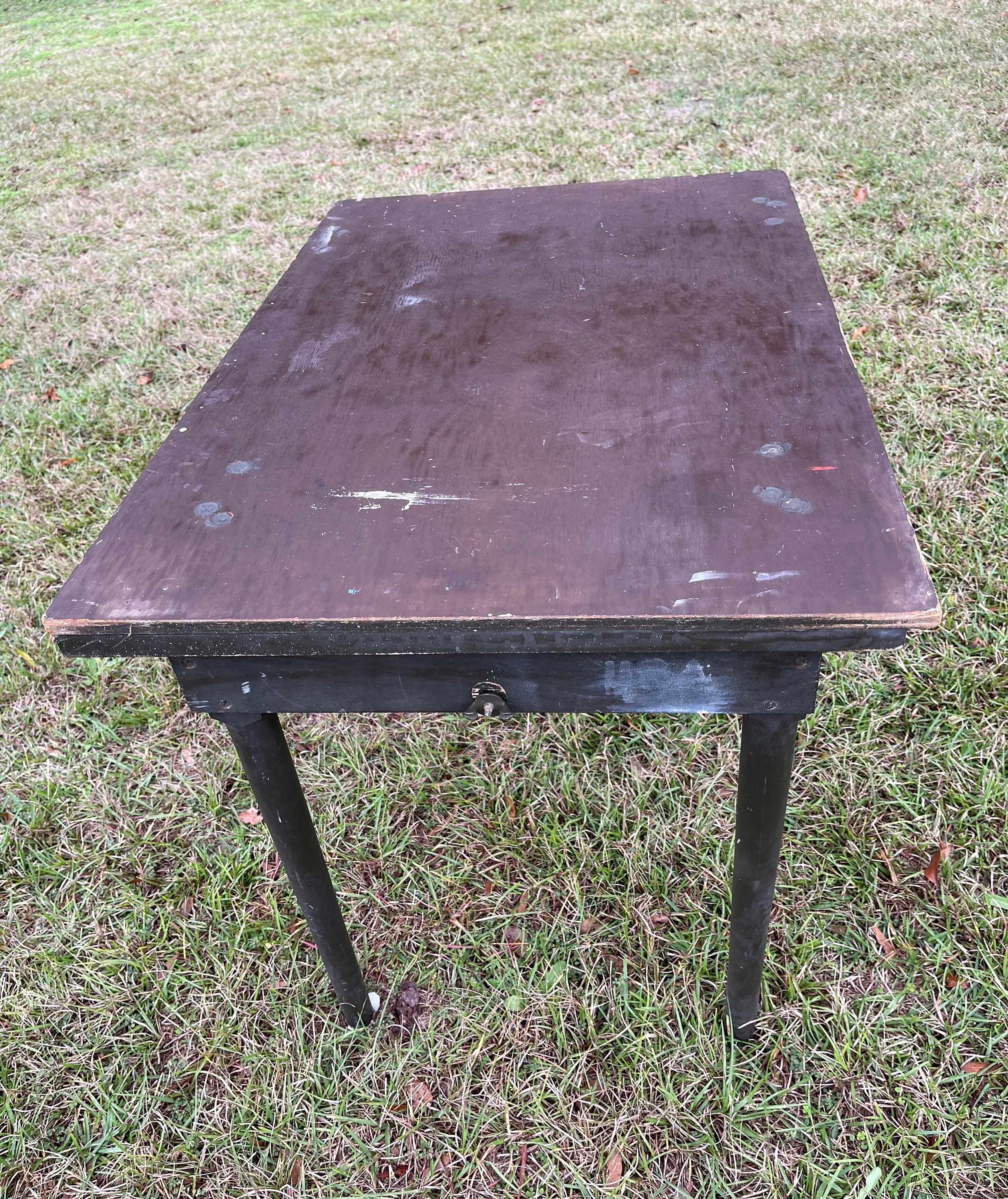 Military Table, Folding Military Field Table, USA Central Supply