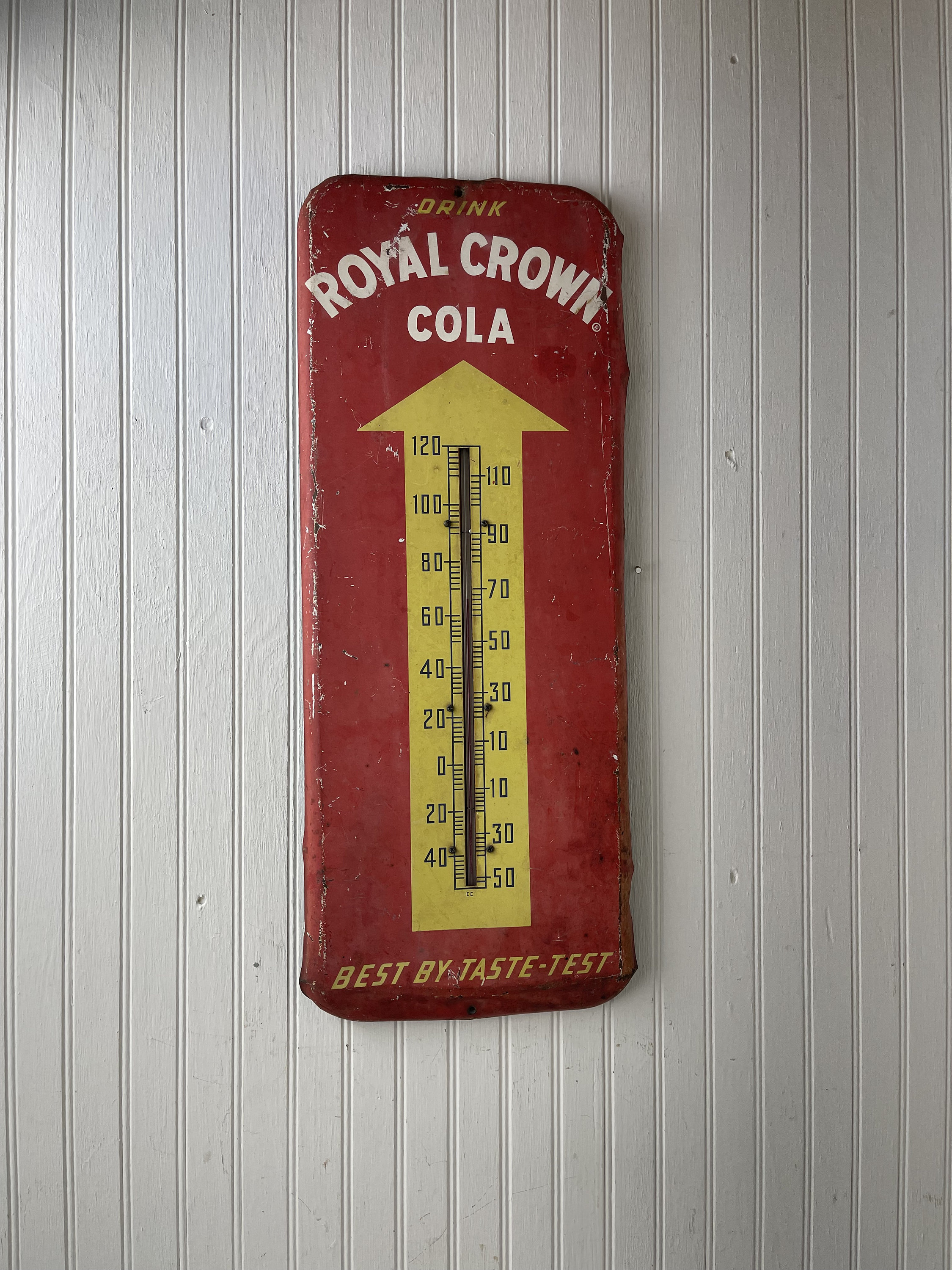 RC Cola Thermometer, Vintage Soda Collectible, Royal Crown Cola