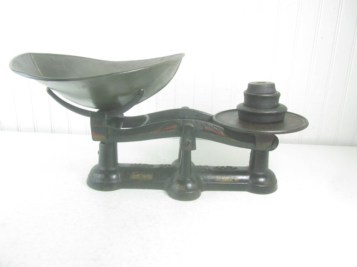 Antique Scale Cast Iron Scale Standard Brand Scale Brass Etsy