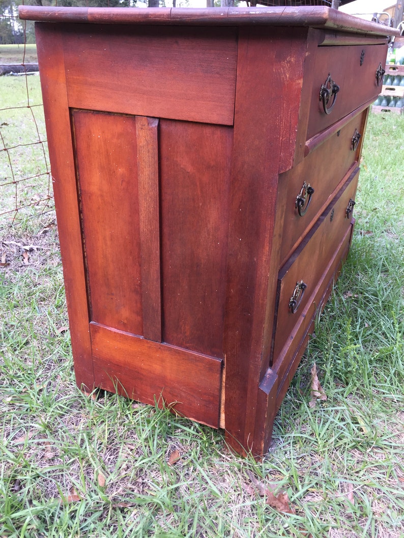 Antique Solid Wood Dresser Farmhouse Furniture Chest of Etsy