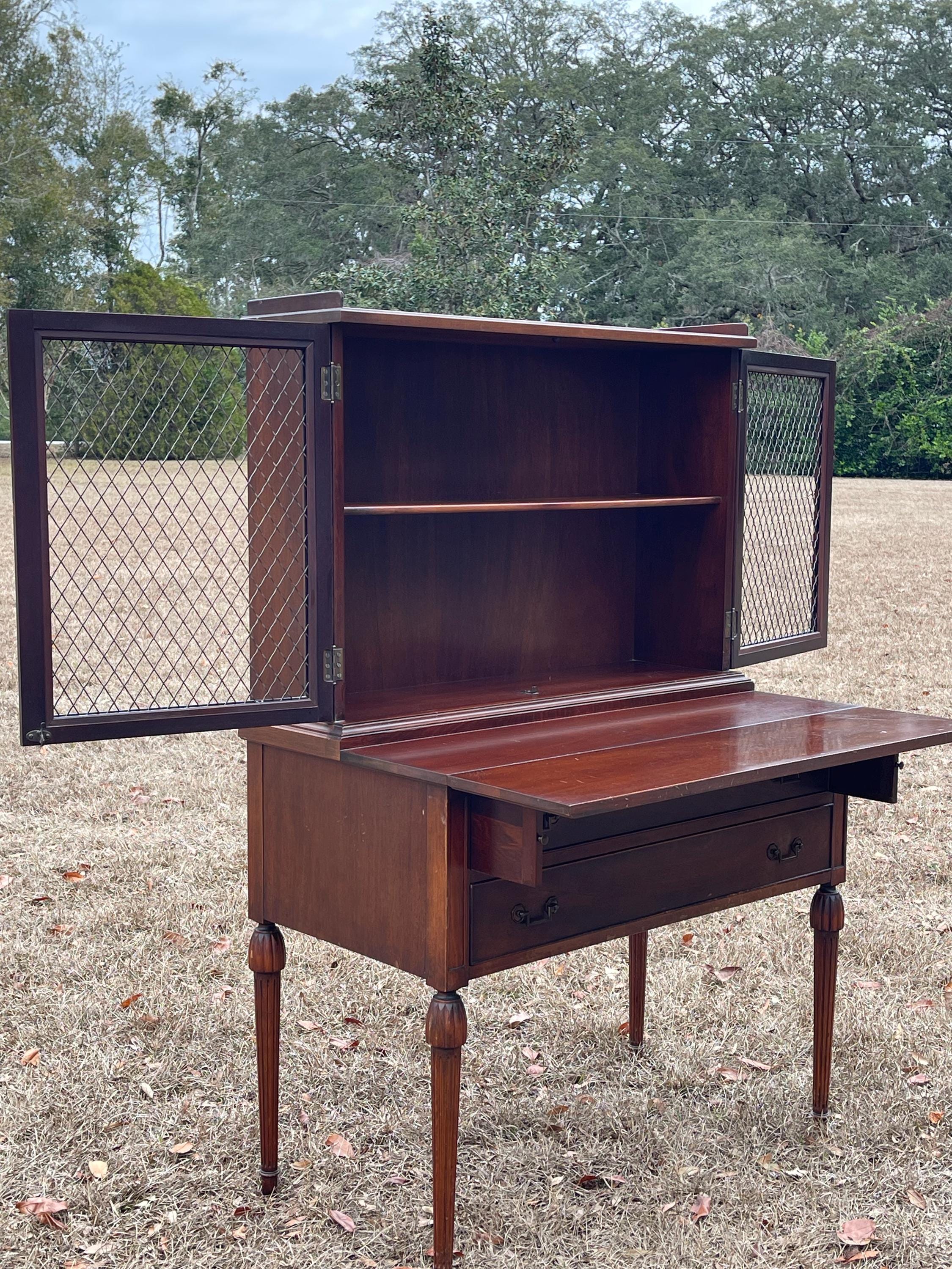 Vintage Maddox Colonial Writing Desk, Hutch Top Desk, Furniture