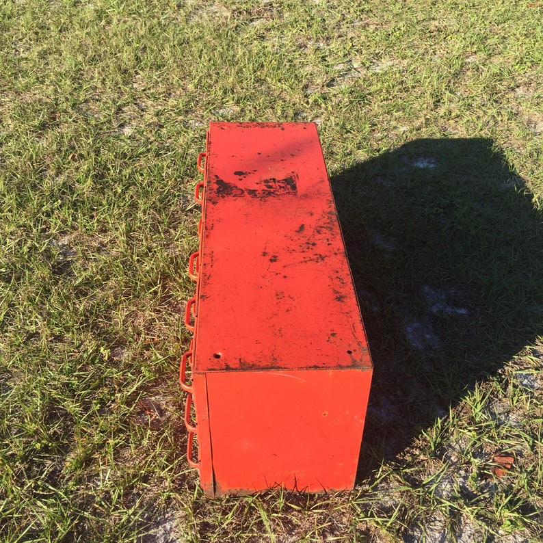 Metal drawer Vintage metal drawer box storage Etsy