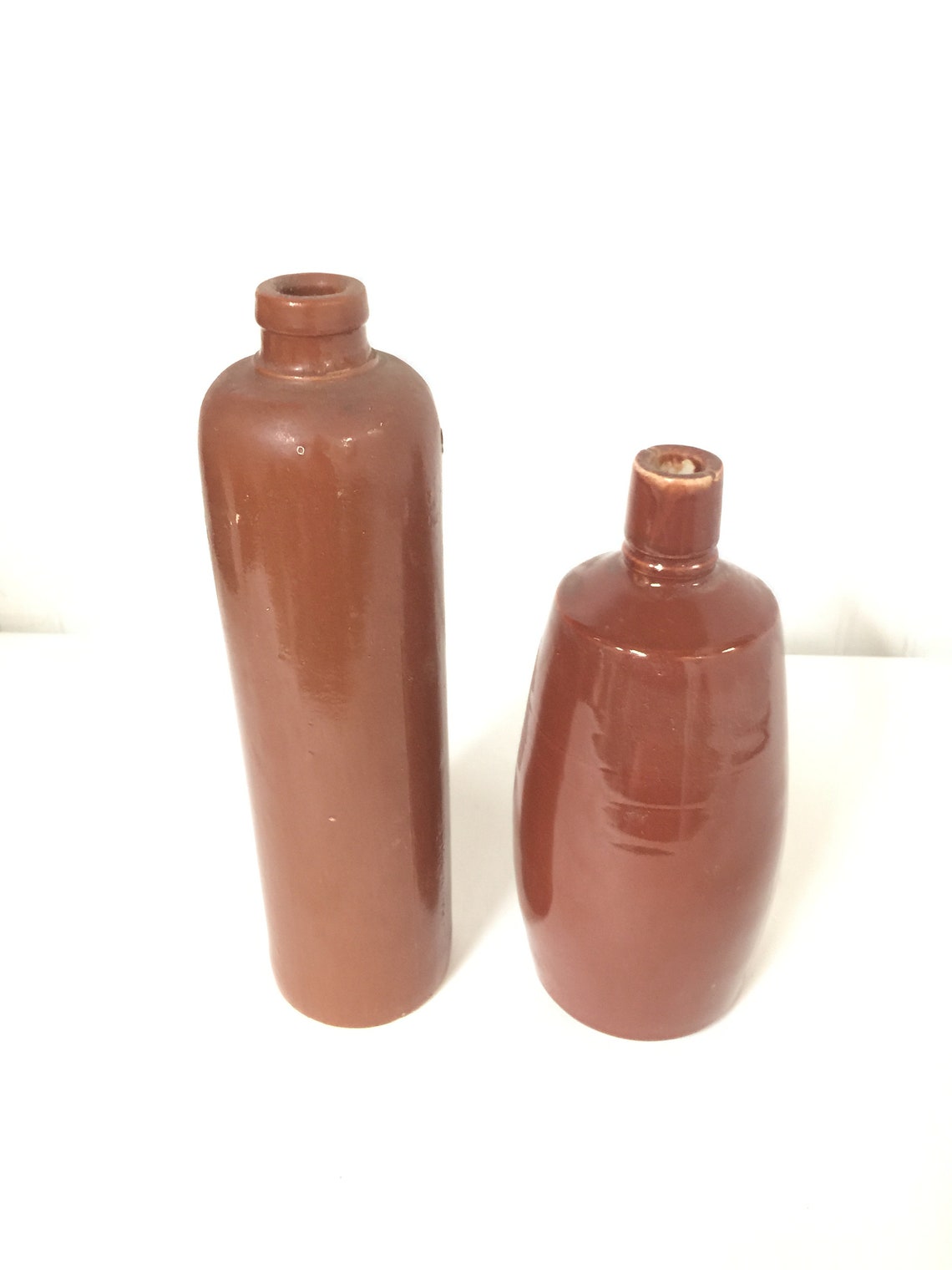 Antique Wine Bottle Crock Pottery Bottle Salt Glaze Crock Etsy