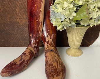 VINTAGE BOOT FORM, Shoe Stretcher, French shoe mold, french cobbler, wood tool, Wood Shoe Tree, Instant collection, Bunting boots, Paris