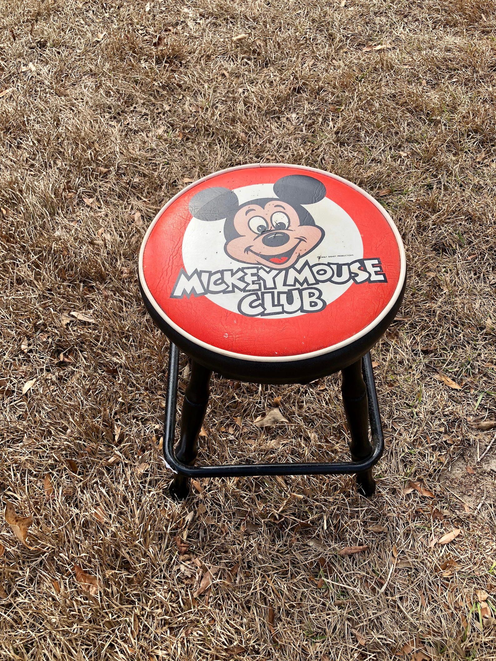 Mickey Mouse Club Stool Disney Collectible Whimsical Mickey Etsy