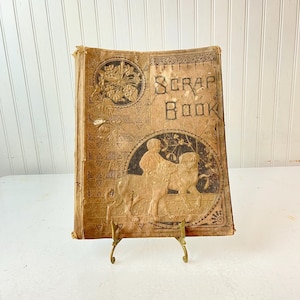 Vintage scrap book, 1800s magaziine,ephemera, antique pictures, vintage advertisement ,collectible, seed packets