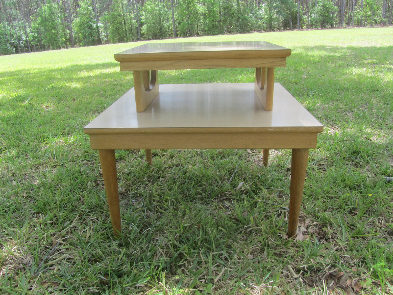 Danish Modern End Table Wood Side Table Mid Century Modern Etsy