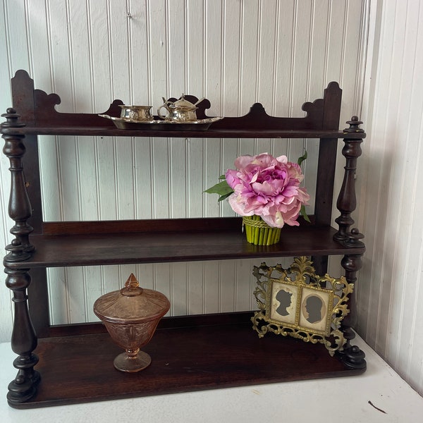 Fresh Look at Vintage Antique Wood Shelf