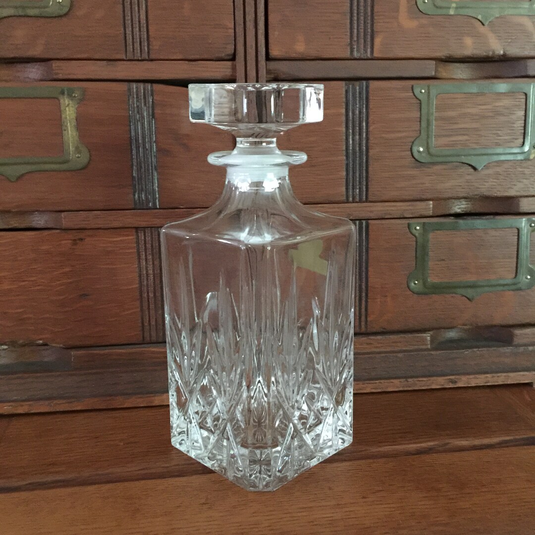 LIQUOR DECANTER Wedding Decor Bottle Collectible Lead Etsy