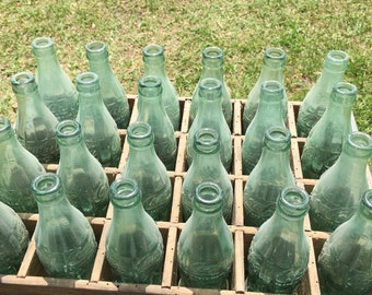 Pepsi Cola Crate, Coke bottle collection, Crate and Bottles, vintage crate, 6 oz Coca Cola bottles, soda bottle crate, coke,