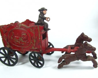 Die Cast Circus Wagon, Antique Toy, Cast Iron Toy, Vintage Toy, Lion