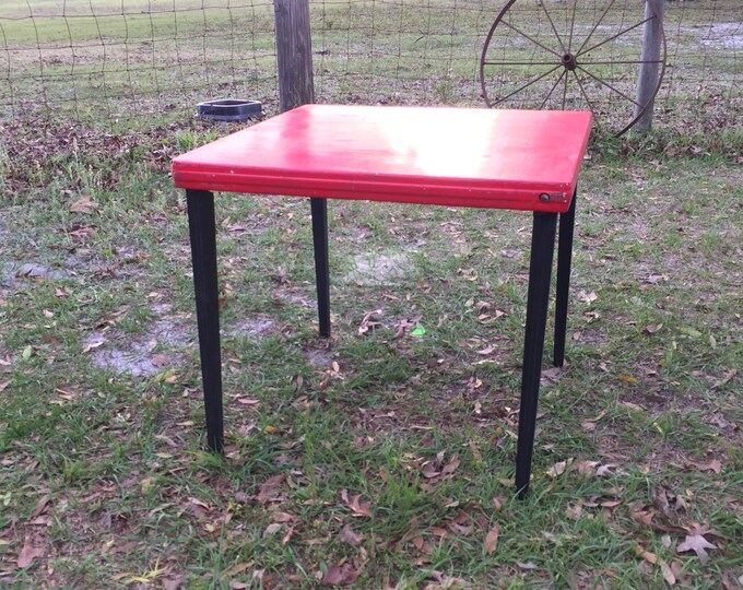 Antique Wood Card Table, Castlewood Manufacturing Co, Furniture