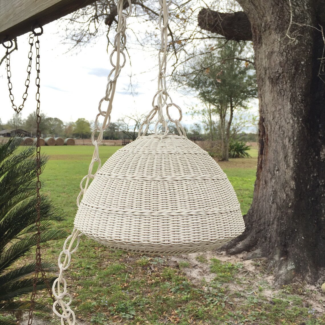 Vintage Wicker Lamp Swag Light Hanging Light Basket Light Etsy