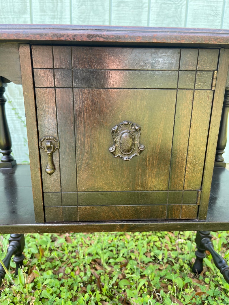 Antique Humidor Smoke Stand Entry Table Humidor Etsy