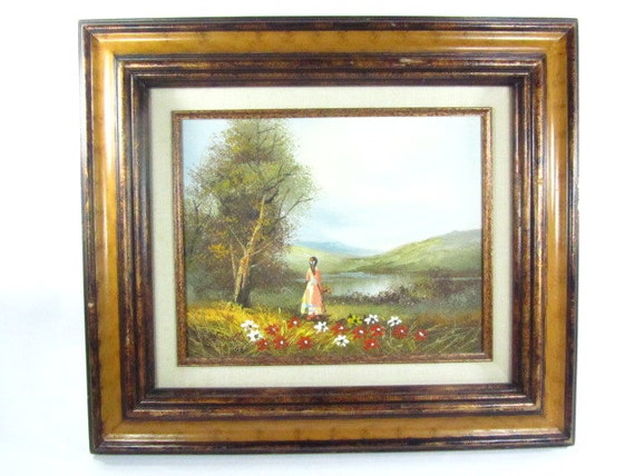 PAINTING, Original Painting, Landscape, Original Oil Painting, Vintage Painting, Victorian painting,