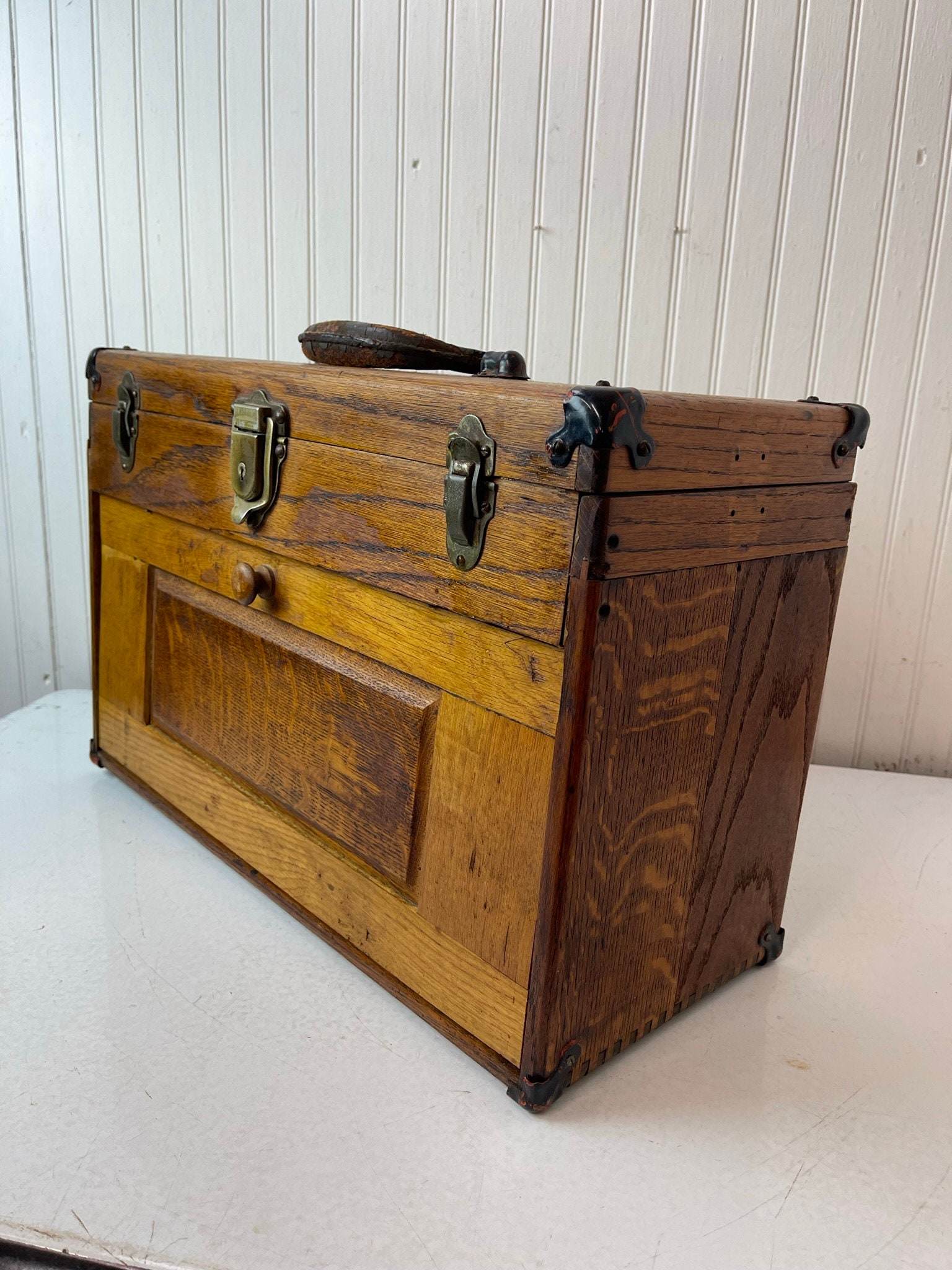 Tool Chest, Machinist, Antique Wood, No Name – Lost Creek Machine