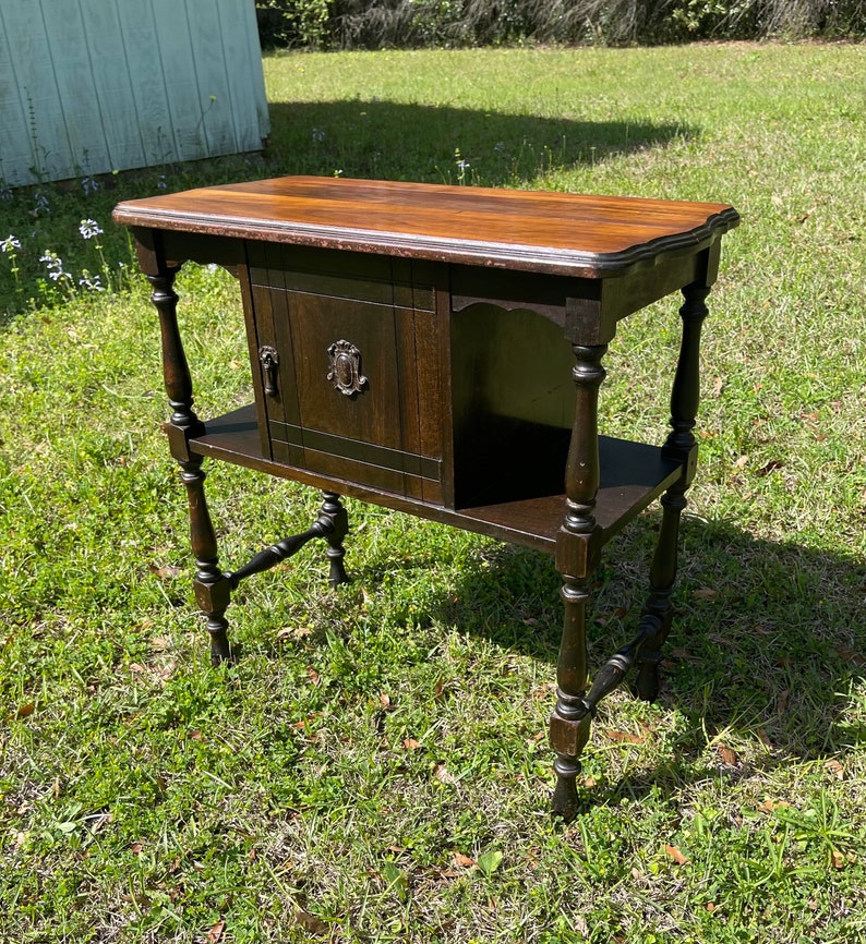 Antique Humidor Smoke Stand Entry Table Humidor Etsy
